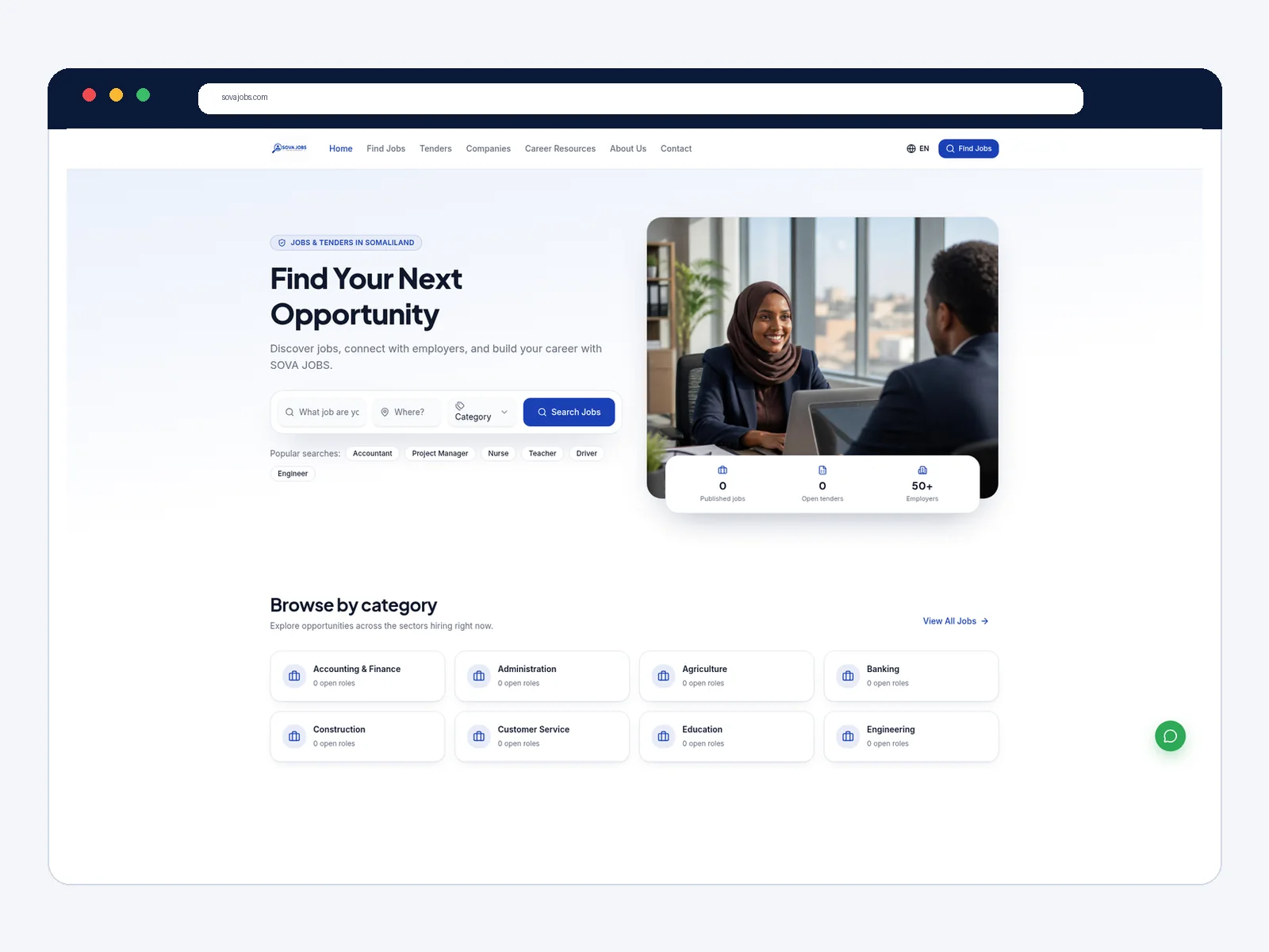 SOVA Jobs — Website Design & Development project by SOVA