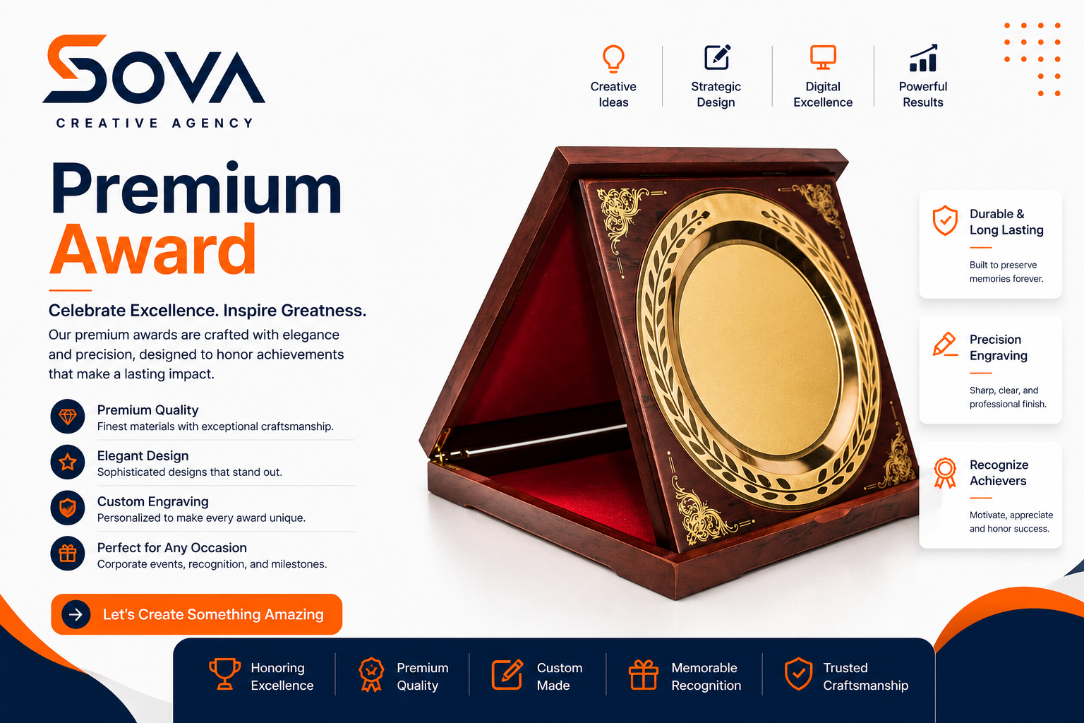 Premium Award poster by SOVA Creative Agency